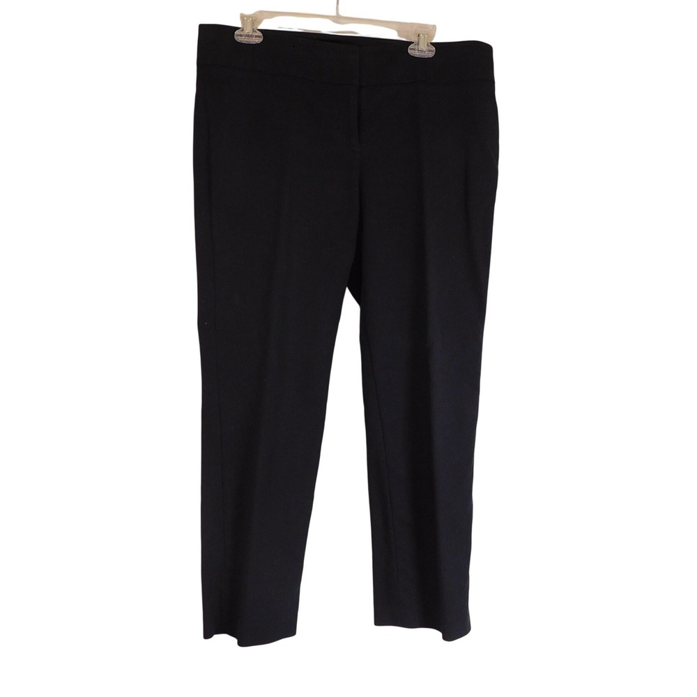 Chaus Womens Black Straight Leg Dress Pants Workwear Trousers Size 12